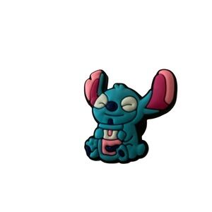 Stitch with Drink Croc Charm